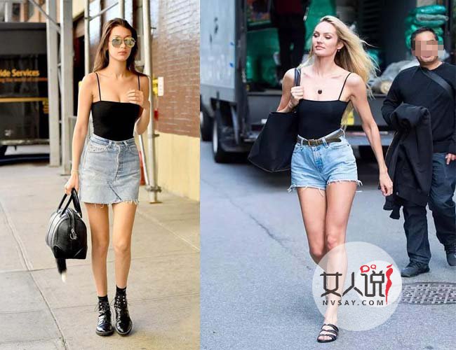 夏日清凉小背心 细带宽带任意凹出透气露肉一夏