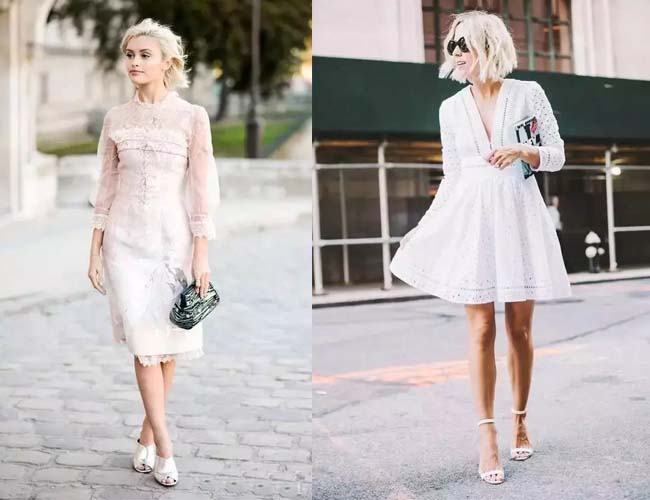 2017蕾丝单品街拍 夏日百搭款蕾丝自带小仙女属性