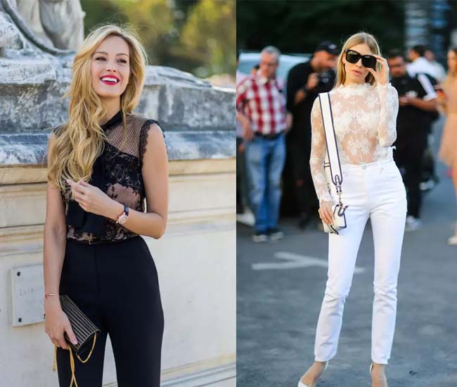 2017蕾丝单品街拍 夏日百搭款蕾丝自带小仙女属性