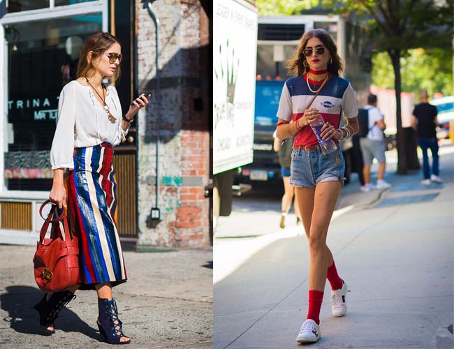 蓝色怎么穿好看 自古红蓝出cp夏日街头早已阵阵清凉