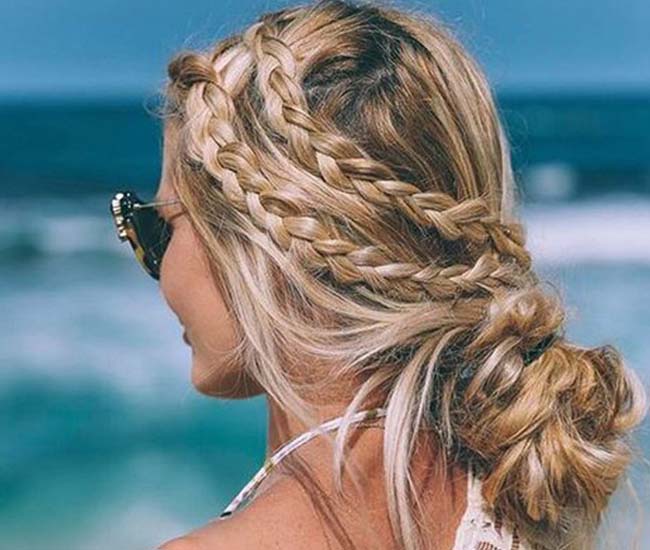 2017夏日编发发型 沙滩中独一无二夏日编发风情