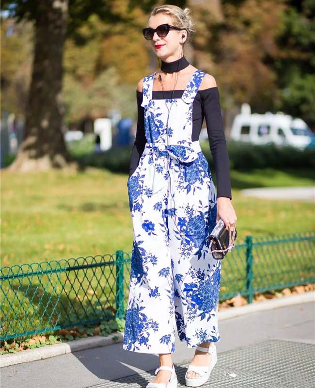 2017背带裤街拍 百搭简约背带裤自然有型分分钟freestyle