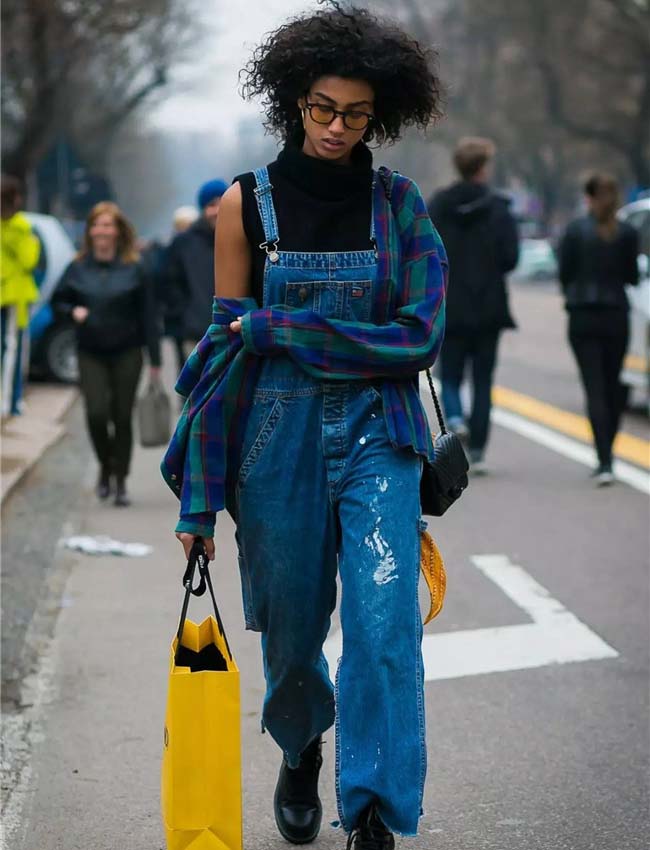 2017背带裤街拍 百搭简约背带裤自然有型分分钟freestyle