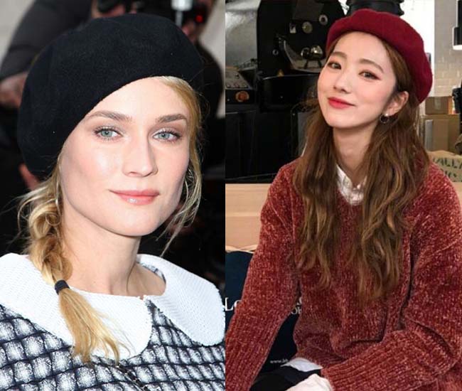 戴帽子怎么扎头发好看 各类帽子巧搭发型锦上添花