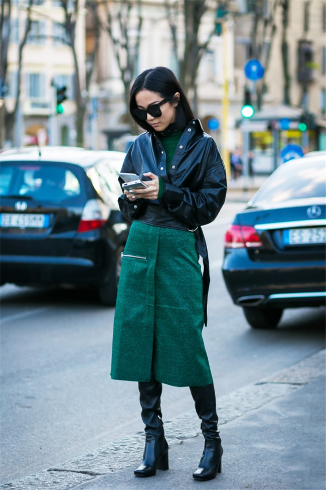 过膝靴适合多高的人穿 避开搭配雷区穿出1米8长腿