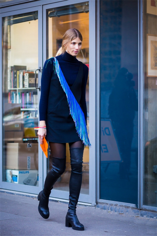 过膝靴适合多高的人穿 避开搭配雷区穿出1米8长腿