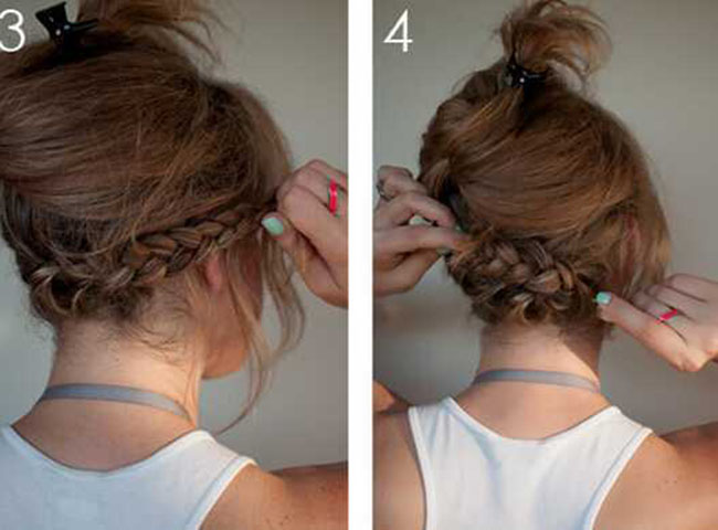 不想剪长发怎么变短发 教你一分钟长发变短发的扎法图解