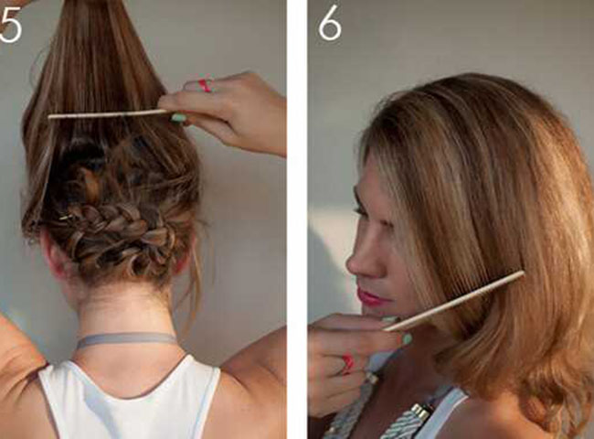 不想剪长发怎么变短发 教你一分钟长发变短发的扎法图解