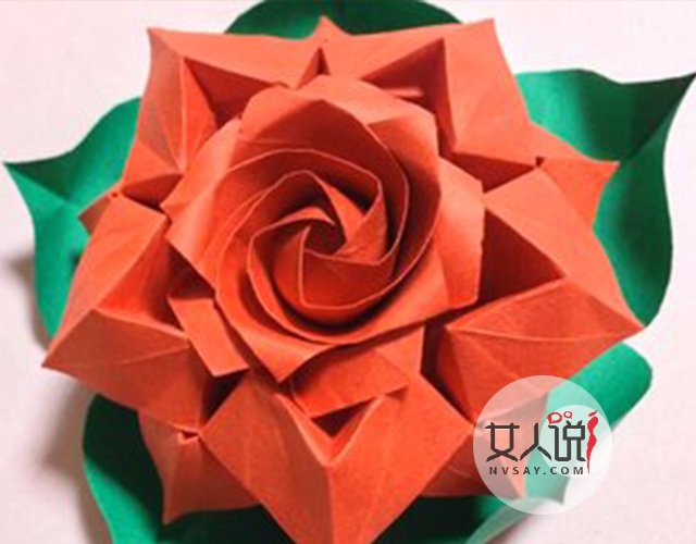生活小贴士:教给你纸玫瑰花的折法