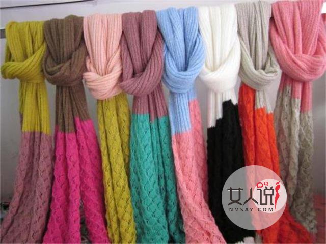 围巾的各种织法，花样多到学不完哦~