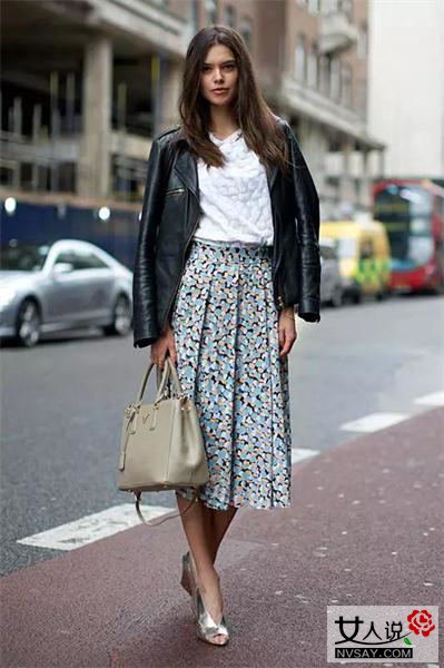 欧美潮人教你黑色皮衣搭配术 随性优雅凸显摩登感