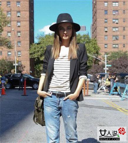 黑色小西装怎么搭配最好 欧美街拍达人助你一臂之力