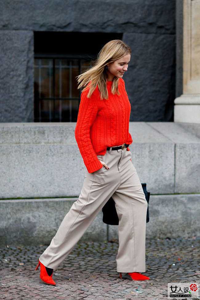 街拍达人演绎阔腿裤穿搭术 教你如何霸占潮流做摩登女孩