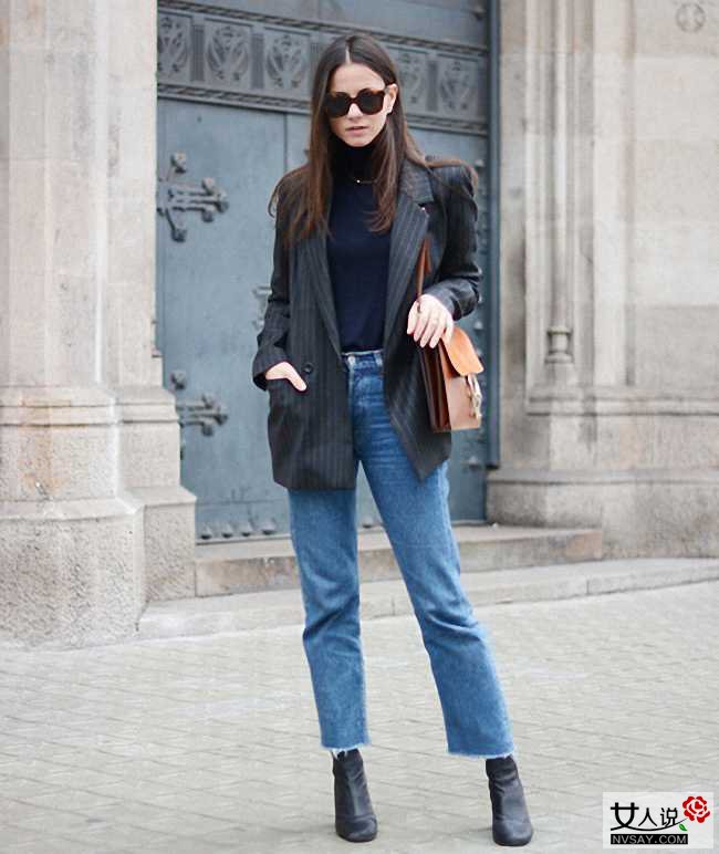 牛仔裤怎么搭配好看 街拍牛仔裤图片教你简单穿出摩登感