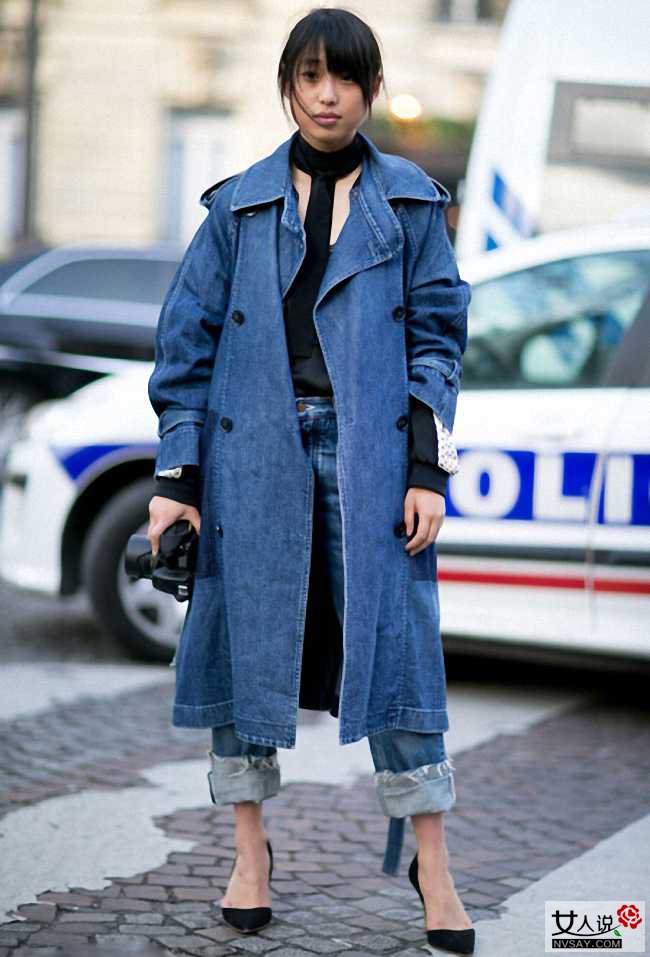 牛仔裤怎么搭配好看 街拍牛仔裤图片教你简单穿出摩登感