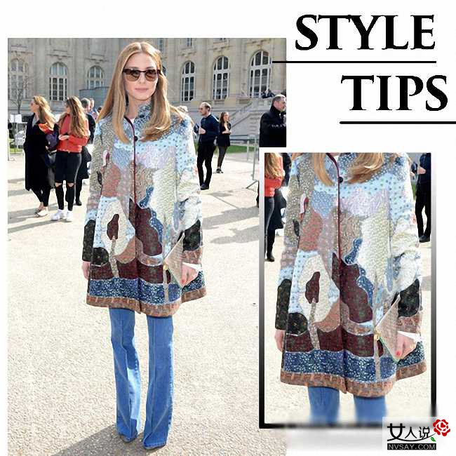 斗篷式大衣街拍LOOK 时髦大气凸显欧美大牌范