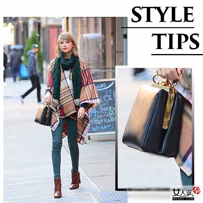 斗篷式大衣街拍LOOK 时髦大气凸显欧美大牌范