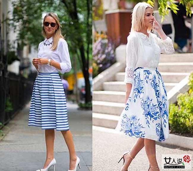 半身裙搭配什么上衣好看 欧美潮人为你示范最IN穿法
