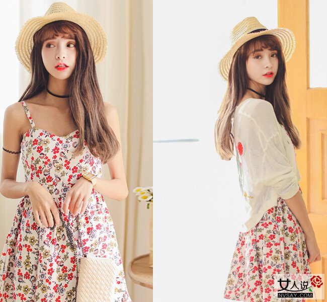 吊带连衣裙怎么搭配 跟潮妞学既清爽又时髦