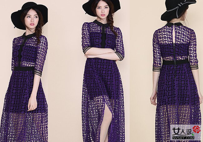 2016夏装连衣裙新款推介 神秘高贵凸显欧美大牌范