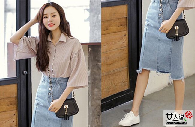 牛仔半身裙搭配什么上衣 达人教你凹造型美翻天