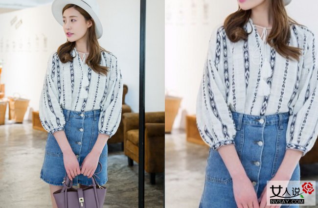 牛仔半身裙搭配什么上衣 达人教你凹造型美翻天