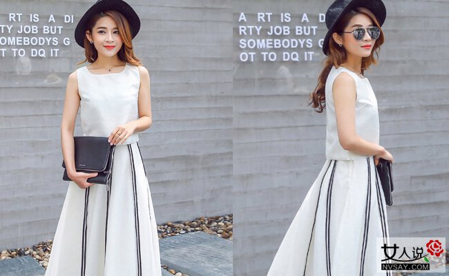 2016夏季新款连衣裙 清爽扮靓两不误