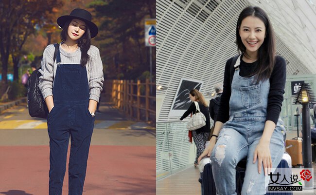 背带裤搭配什么衣服最chic 达人教你凹造型化身百变女王