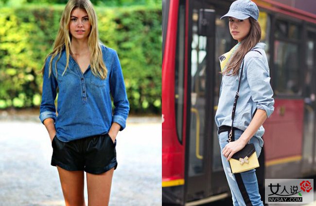 牛仔衬衫怎么搭配裤子 明星达人为你示范最IN穿法