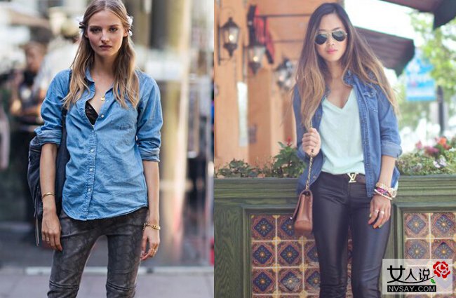 牛仔衬衫怎么搭配裤子 明星达人为你示范最IN穿法