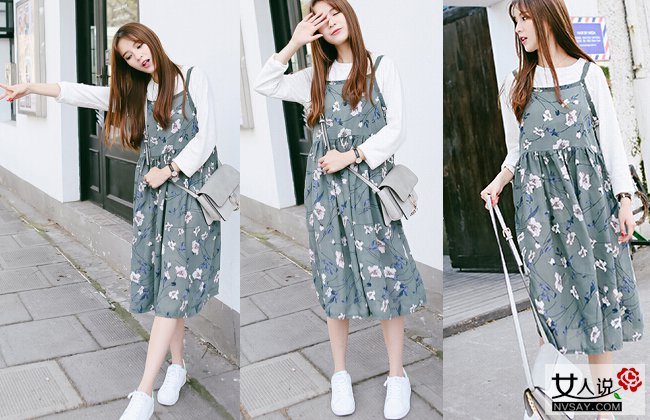 2016夏装新款碎花连衣裙 清新淡雅总有一款是你的菜
