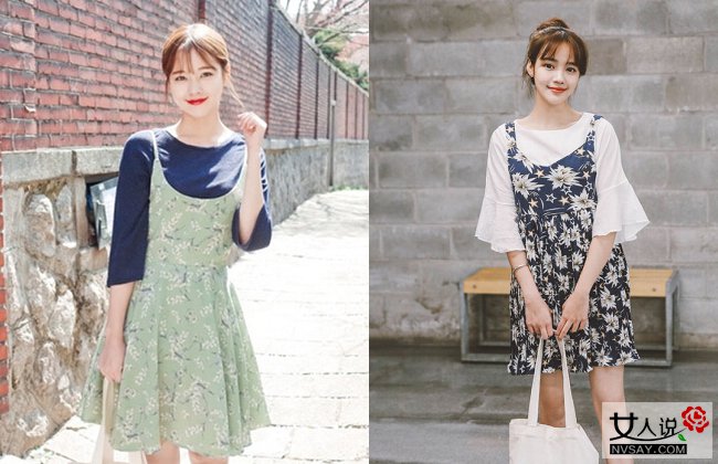 2016夏装新款吊带碎花连衣裙 清新减龄夏季凹造型必备