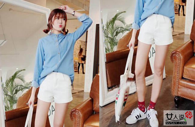 热裤配什么衣服好看 4款美搭既清爽又时髦