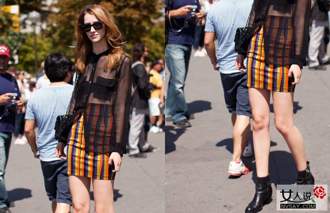 达人示范：巧搭透视装性感撩人魅力四射