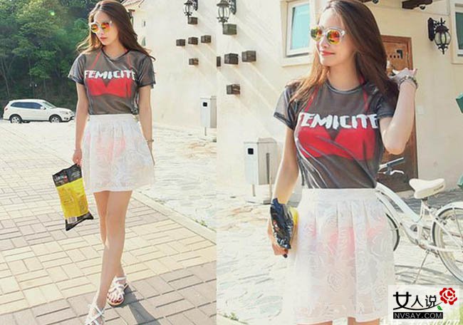 达人示范：巧搭透视装性感撩人魅力四射