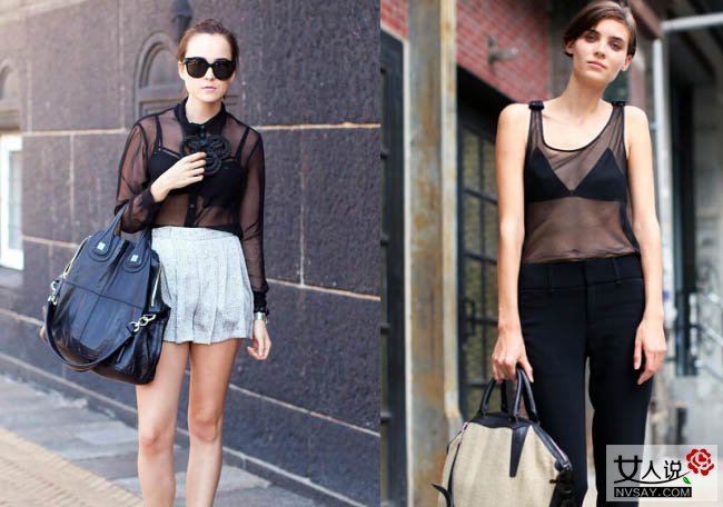 达人示范：巧搭透视装性感撩人魅力四射