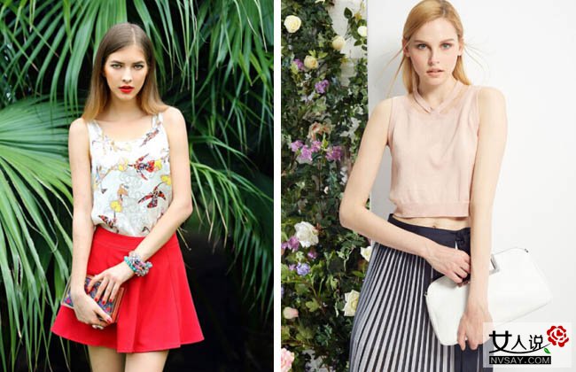 百褶裙搭配什么上衣 学潮人穿搭美丽一夏
