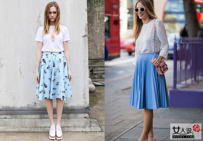 百褶裙搭配什么上衣 学潮人穿搭美丽一夏