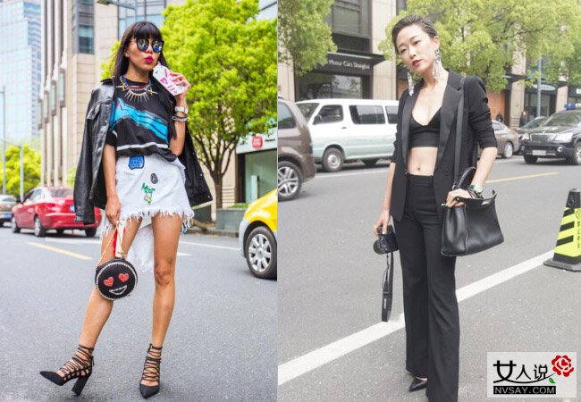 2016上海美女街拍 时髦大气不学就真的OUT了!