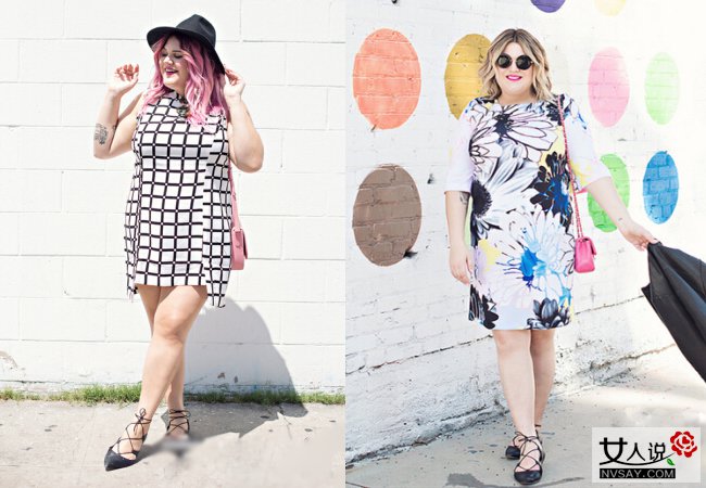 胖女孩夏天穿衣搭配图片 胖也要胖得赏心悦目