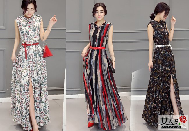 2016雪纺连衣裙最新款 简单大方让你瞬间变身摩登女孩