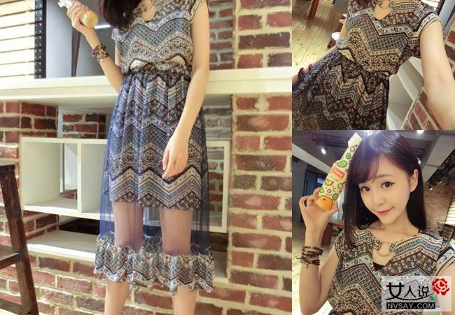 2016雪纺连衣裙最新款 简单大方让你瞬间变身摩登女孩