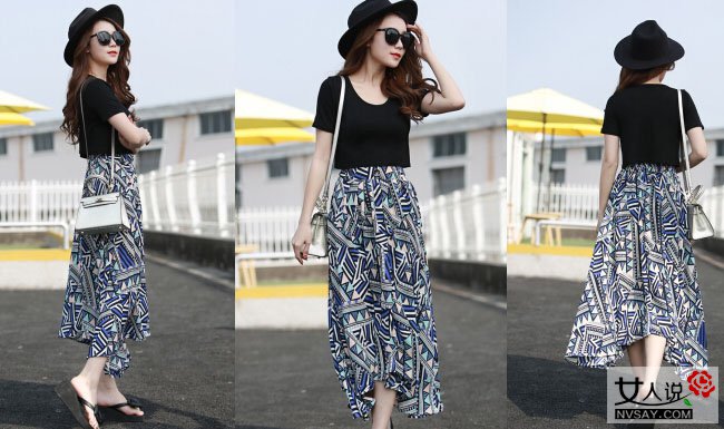 雪纺半身长裙配什么上衣 教你穿出自己的风格美丽一整夏