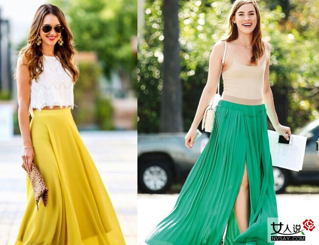 雪纺半身长裙配什么上衣 教你穿出自己的风格美丽一整夏