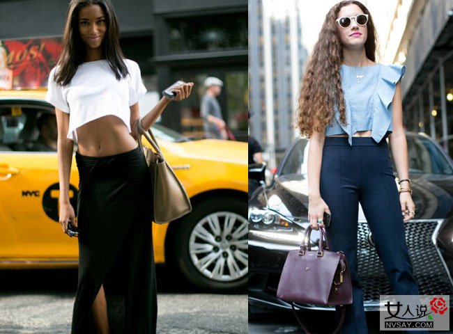 夏季短款上衣怎么搭配 达人示范教你秀出迷人好身材