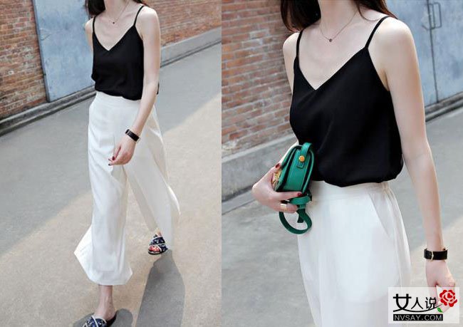 吊带背心搭配图片 教你各种时髦穿法打造百变造型