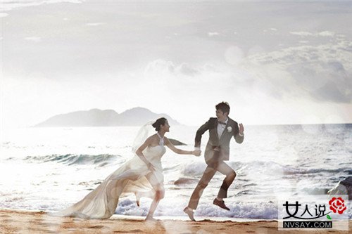 海边时尚婚纱照 教你拍出个性又唯美的大片范儿