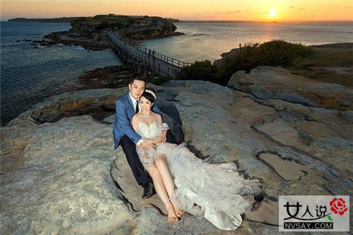 海边时尚婚纱照 教你拍出个性又唯美的大片范儿