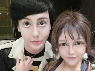 蛇精男狂P事业线 大眼睛锥子脸十分辣眼睛活似外星人