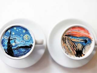 男子咖啡临摹名画 揭男子咖啡临摹名画背后不为人知的奥秘